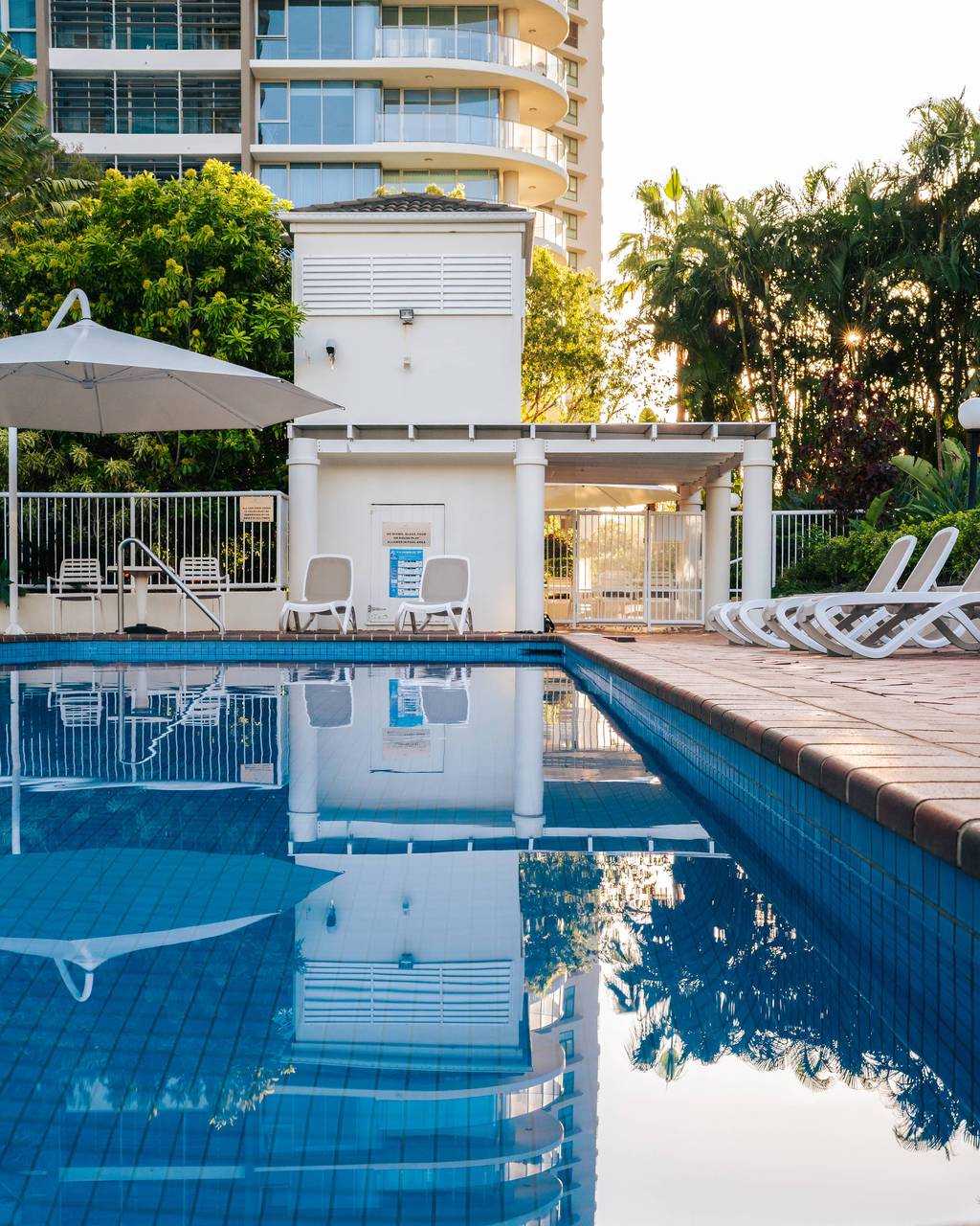 Outdoor pool at The Crest