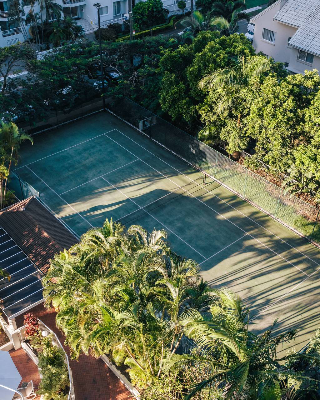 Tennis court at The Crest