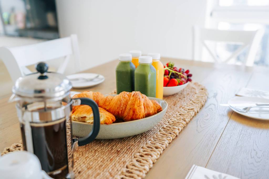 Breakfast in the apartment