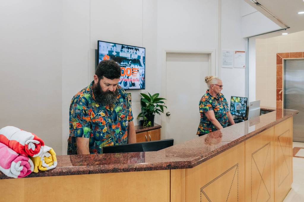 Reception team at the front desk