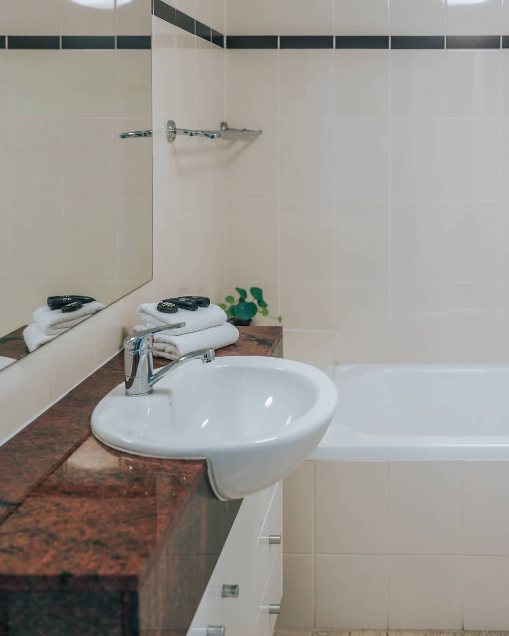 Bathroom with shower enclosure