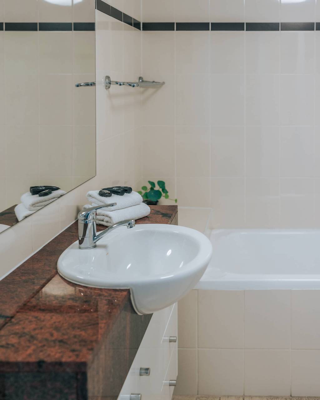 Bathroom with shower enclosure