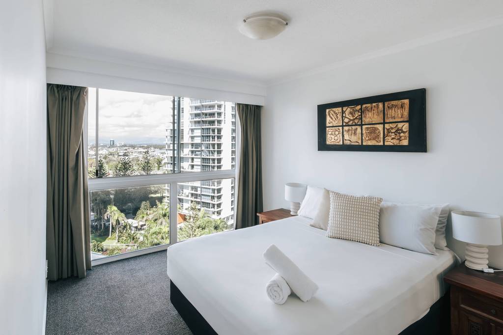 Master bedroom with hinterland view